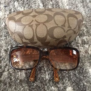 Coach Delphine Tortoise Sunglasses